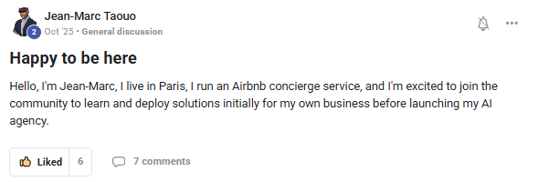 Testimonial from Jean-Marc